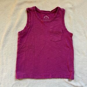 Primary Kids' Magenta Tank Top with Chest Pocket